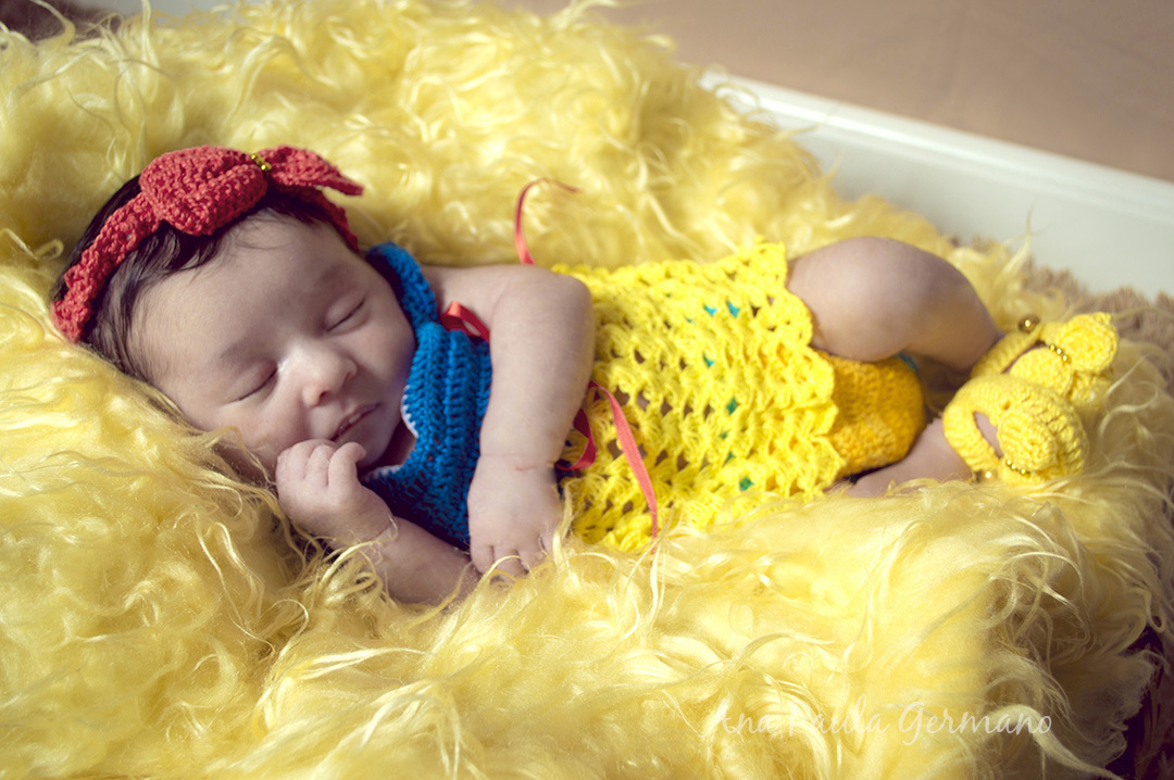 Ensaio newborn - Branca de neve