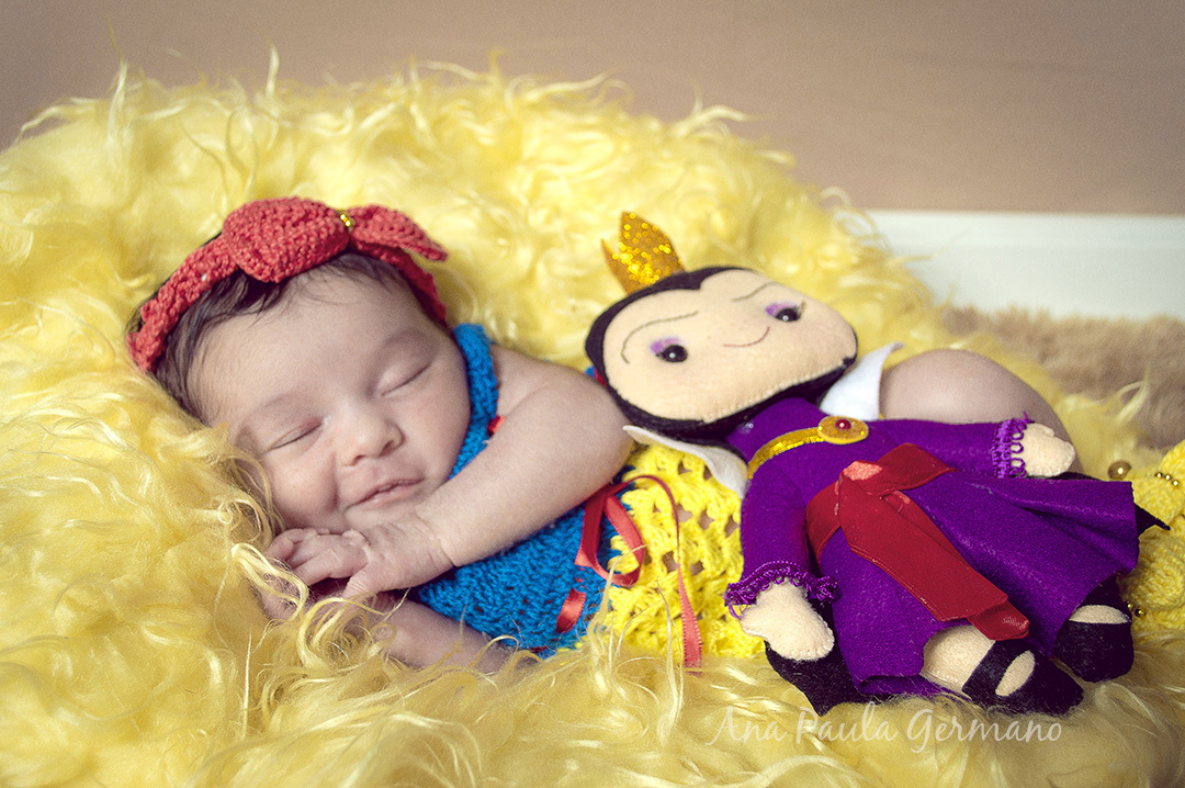 Ensaio newborn - Branca de neve
