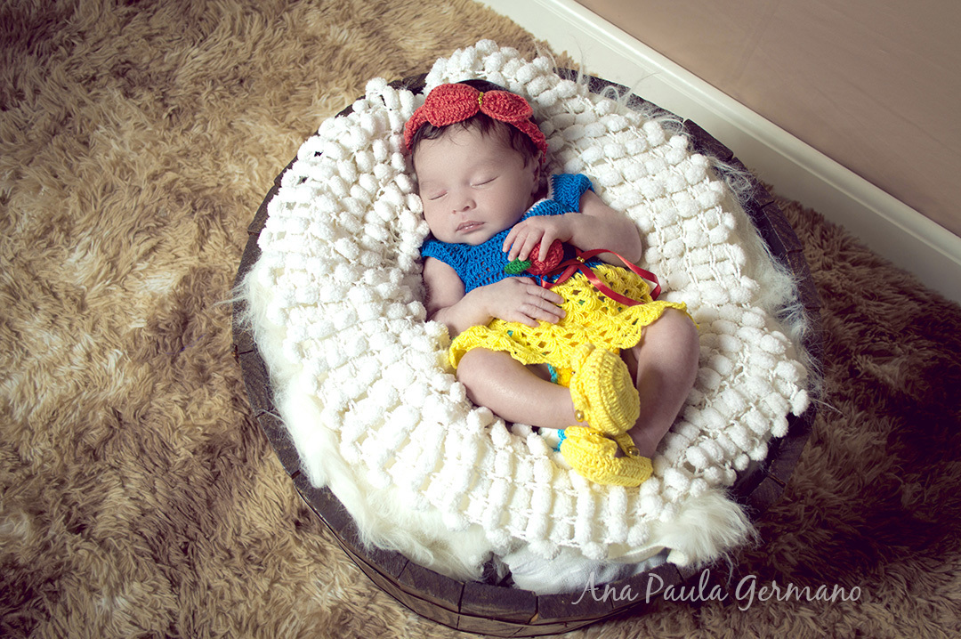 Ensaio newborn - Branca de neve