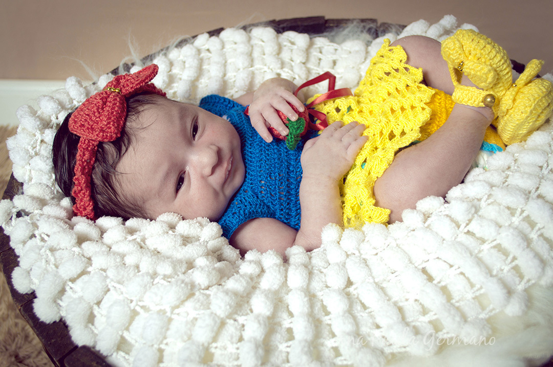 Ensaio newborn - Branca de neve