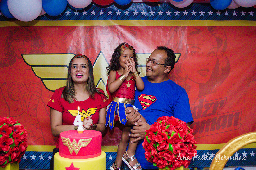 Aniversário Infantil - Mulher Maravilha