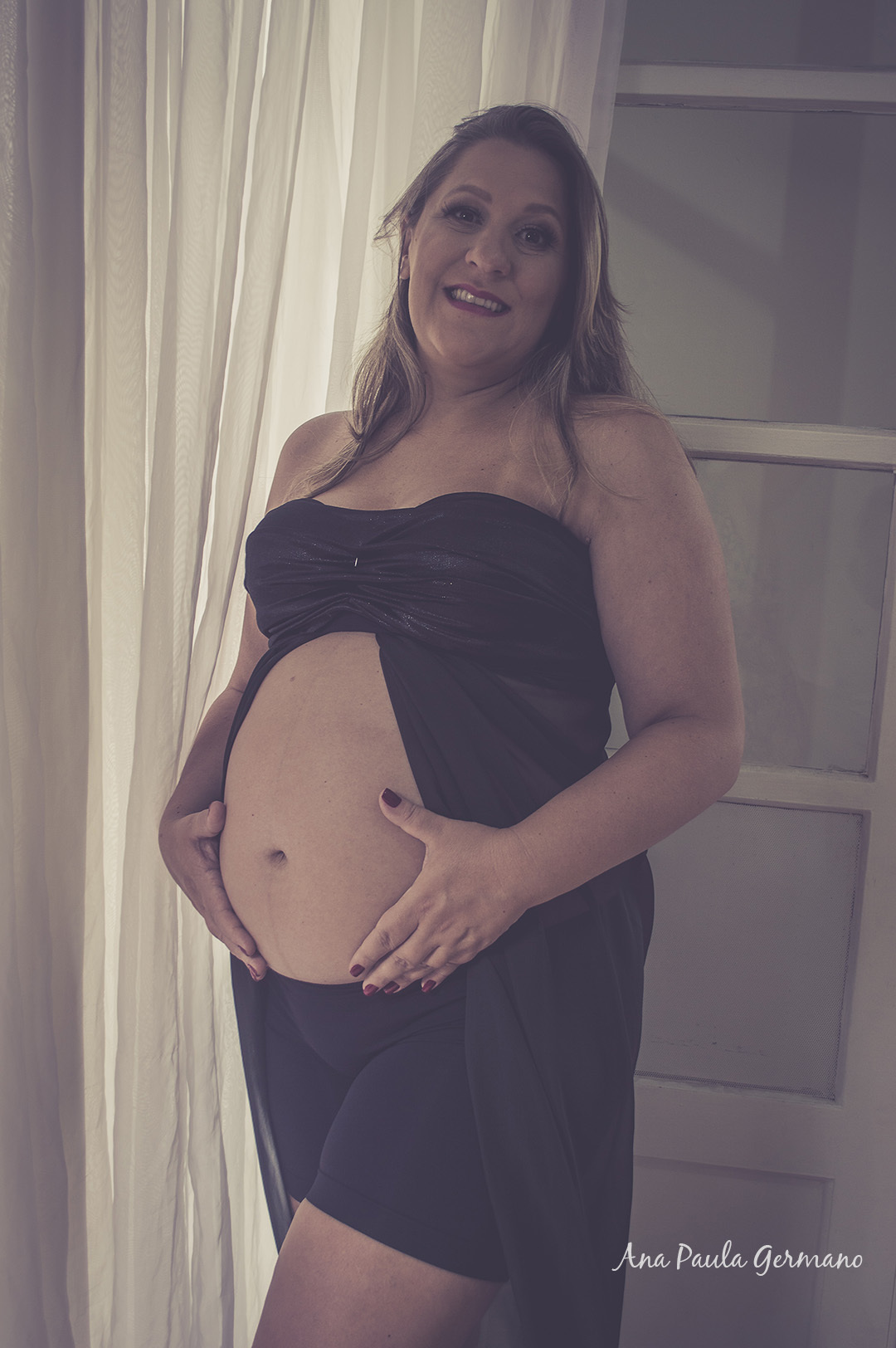 Ensaio Gestante Menina - Ensaio Estúdio