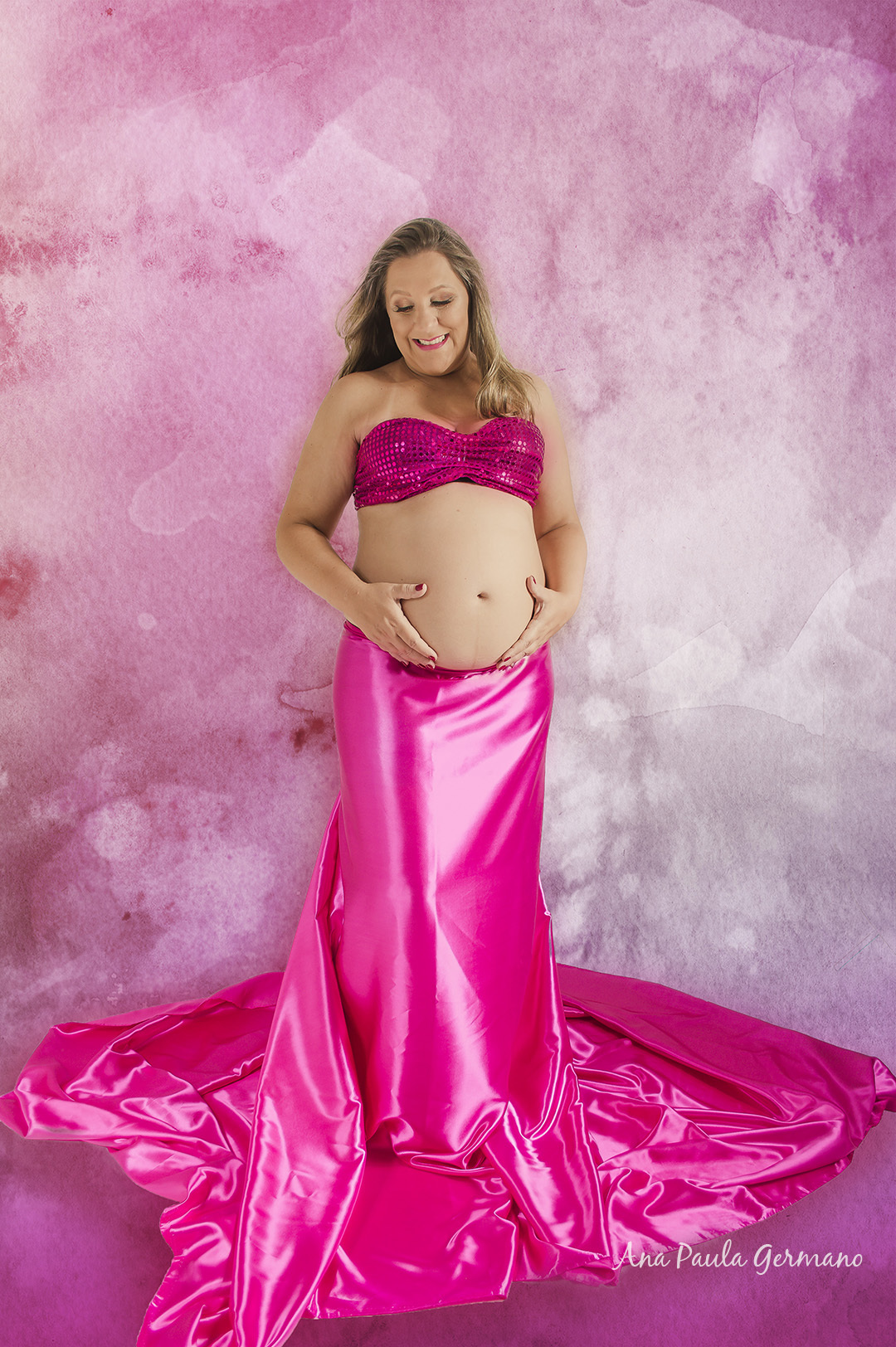 Ensaio Gestante Menina - Ensaio Estúdio