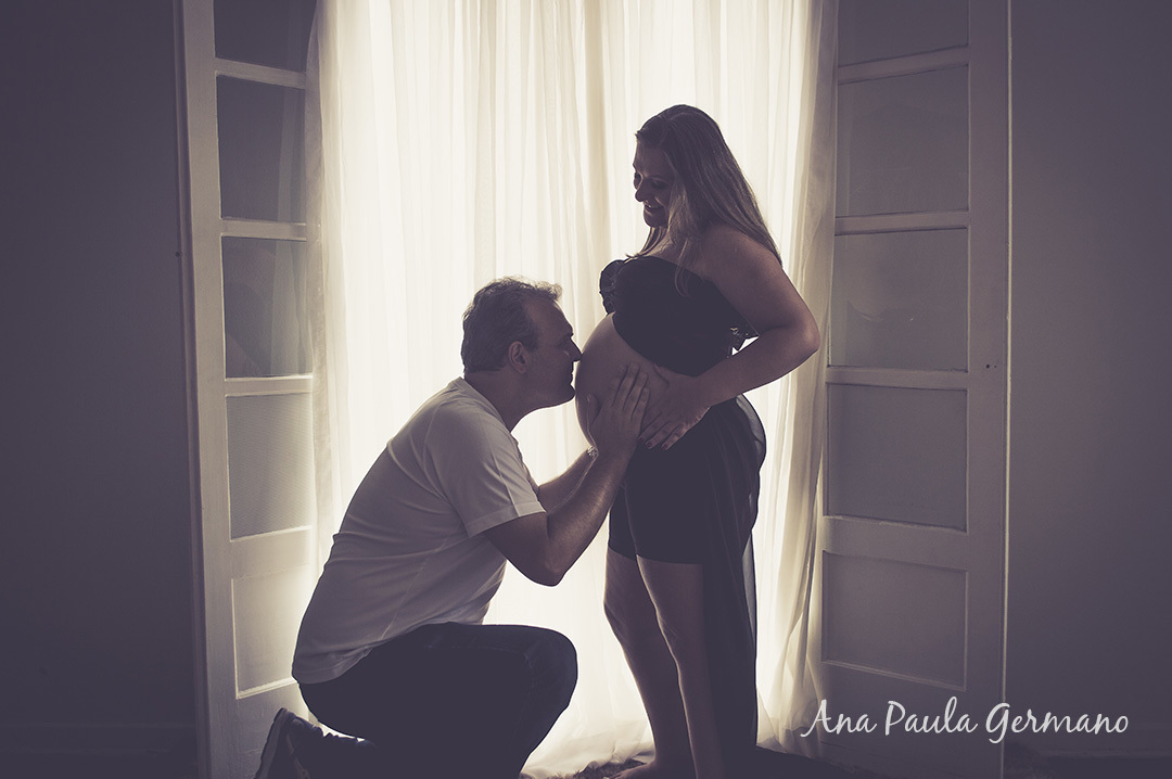 Ensaio Gestante Menina - Ensaio Estúdio