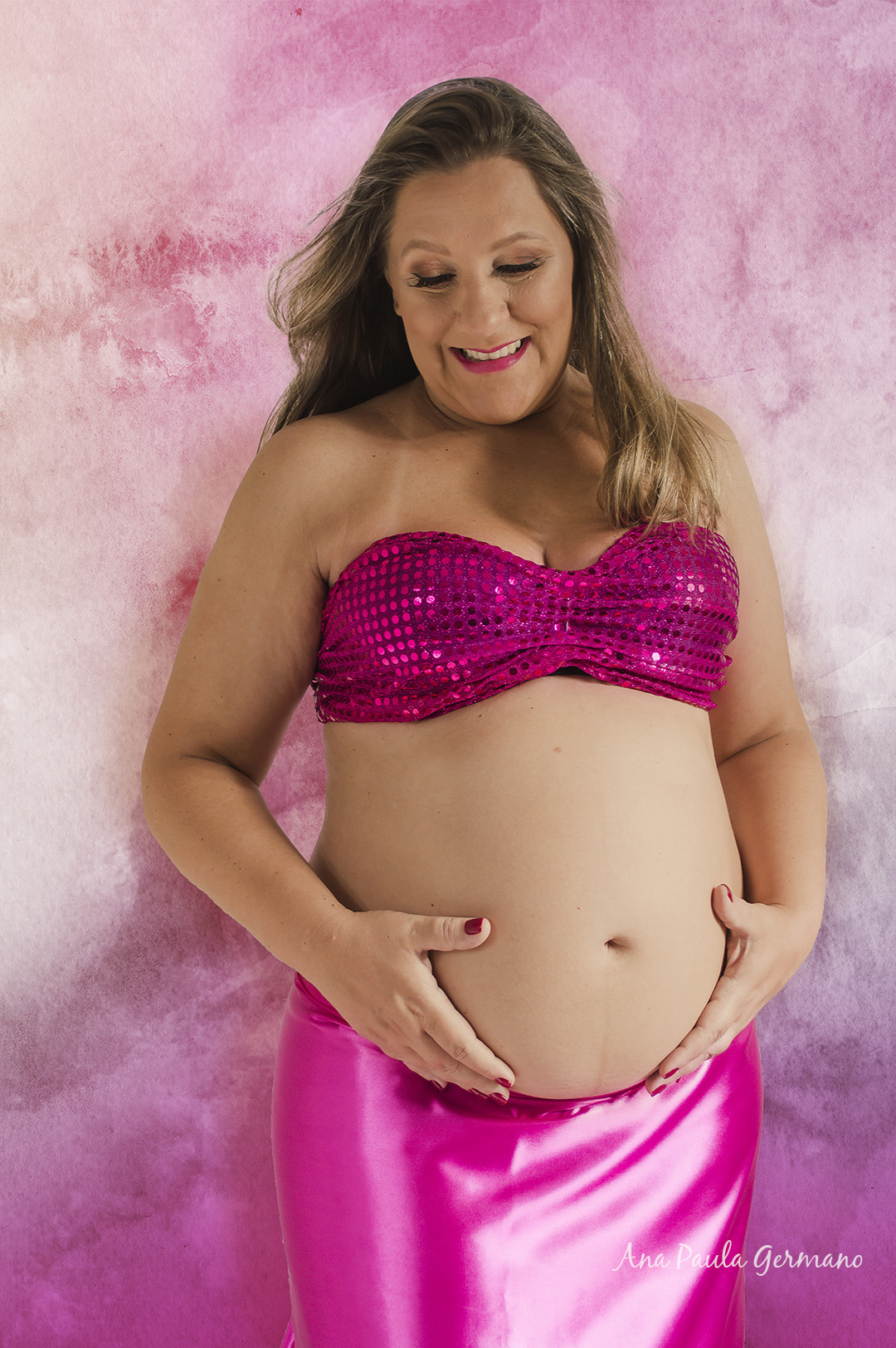 Ensaio Gestante Menina - Ensaio Estúdio