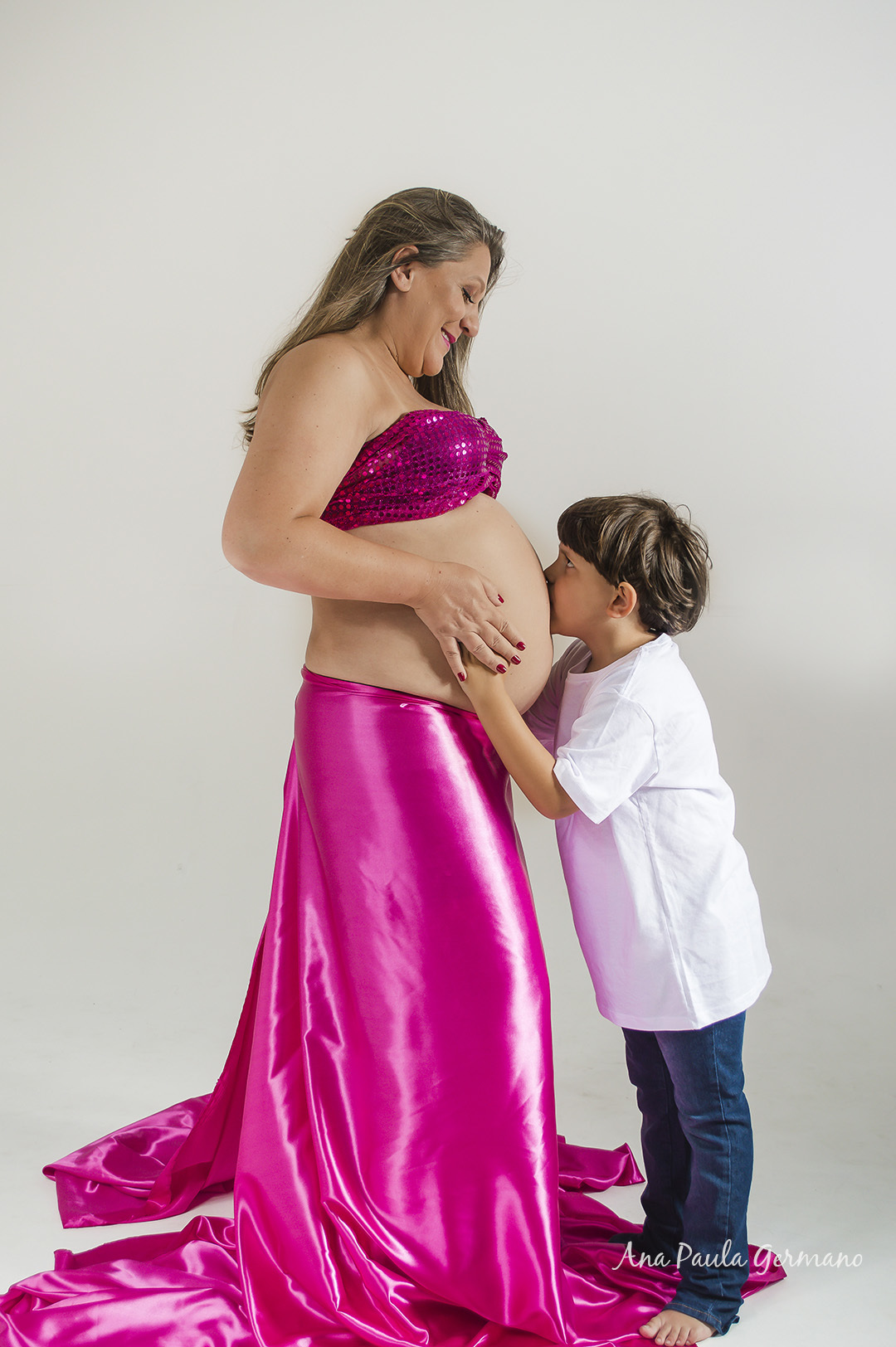 Ensaio Gestante Menina - Ensaio Estúdio