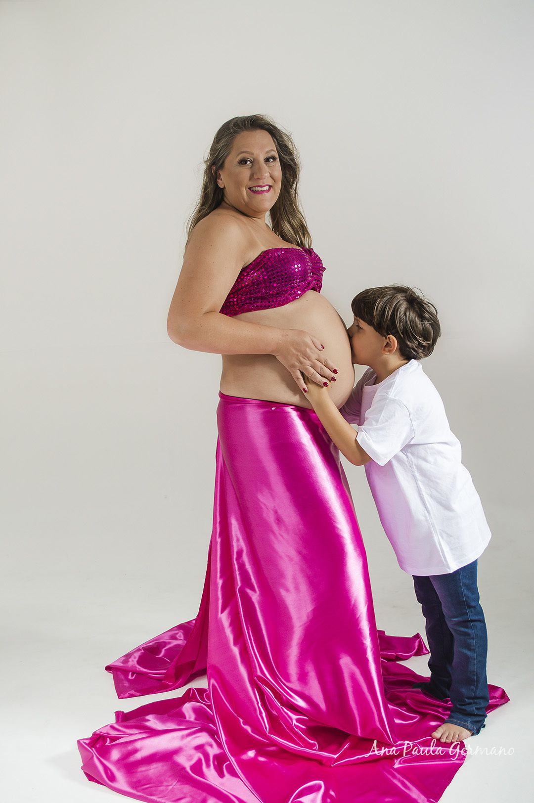 Ensaio Gestante Menina - Ensaio Estúdio