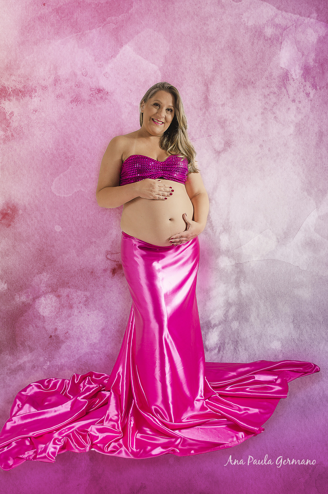 Ensaio Gestante Menina - Ensaio Estúdio