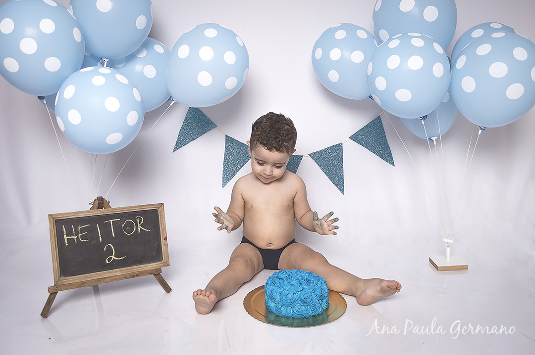 Smash the cake - 2 anos - menino