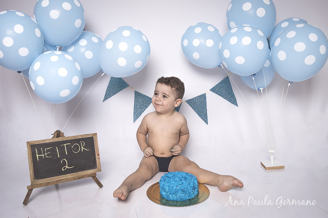 Smash the cake - 2 anos - menino