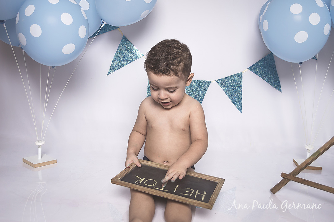 Smash the cake - 2 anos - menino