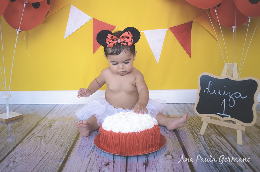 Smash the cake - menina - estúdio