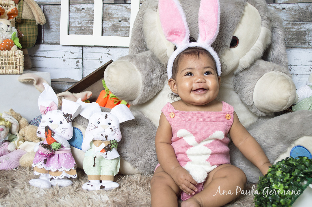 Acompanhamento primeiro ano - 7 meses - ensaio de páscoa