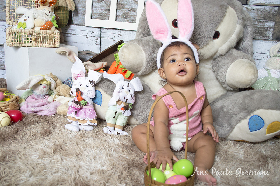 Acompanhamento primeiro ano - 7 meses - ensaio de páscoa