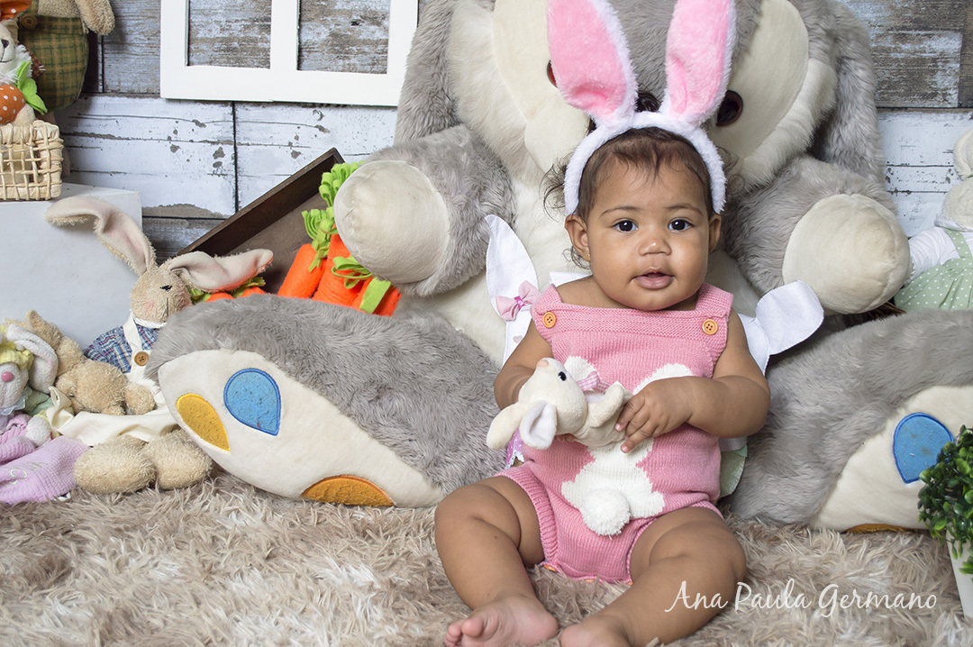 Acompanhamento primeiro ano - 7 meses - ensaio de páscoa