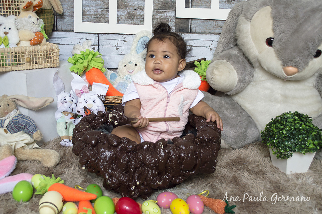 Acompanhamento primeiro ano - 7 meses - ensaio de páscoa