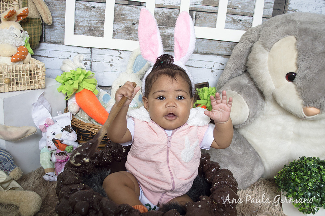 Acompanhamento primeiro ano - 7 meses - ensaio de páscoa