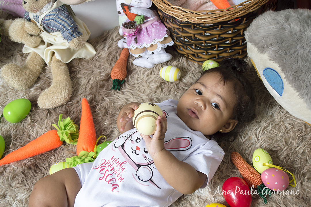 Acompanhamento primeiro ano - 7 meses - ensaio de páscoa