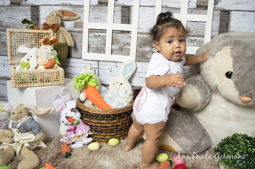 Acompanhamento primeiro ano - 7 meses - ensaio de páscoa