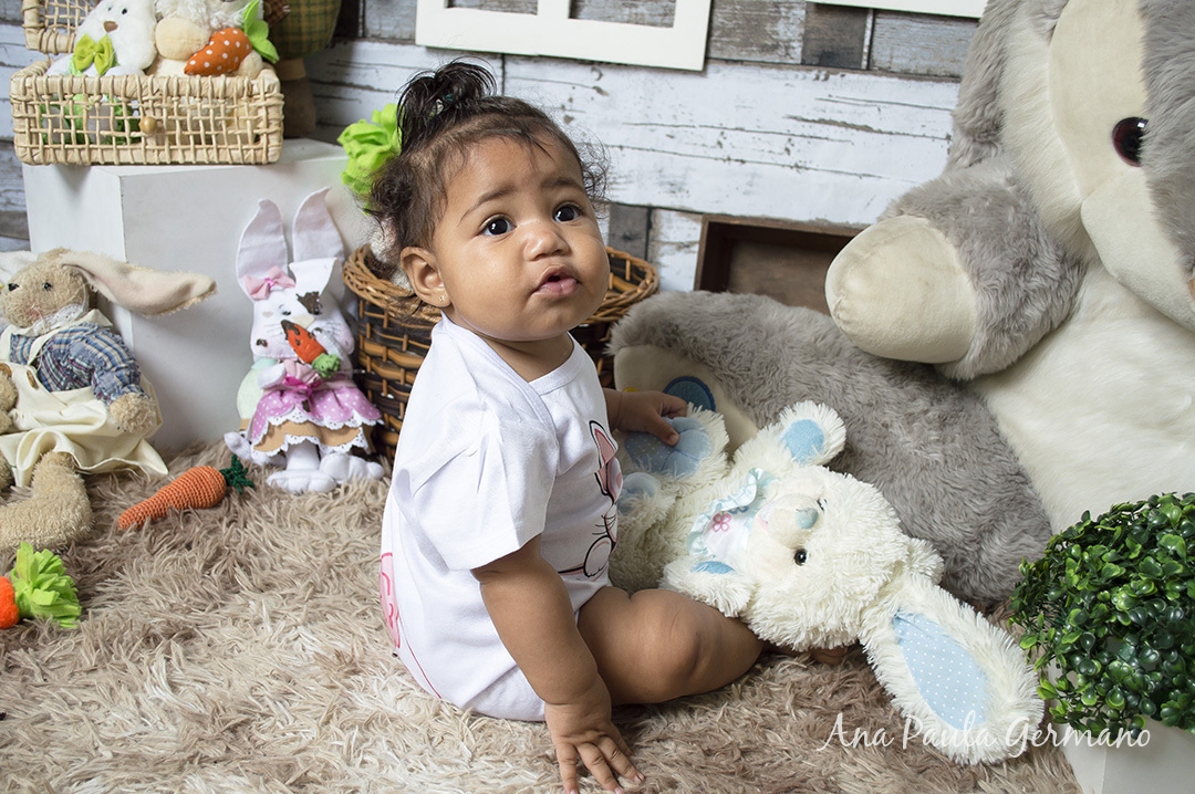 Acompanhamento primeiro ano - 7 meses - ensaio de páscoa