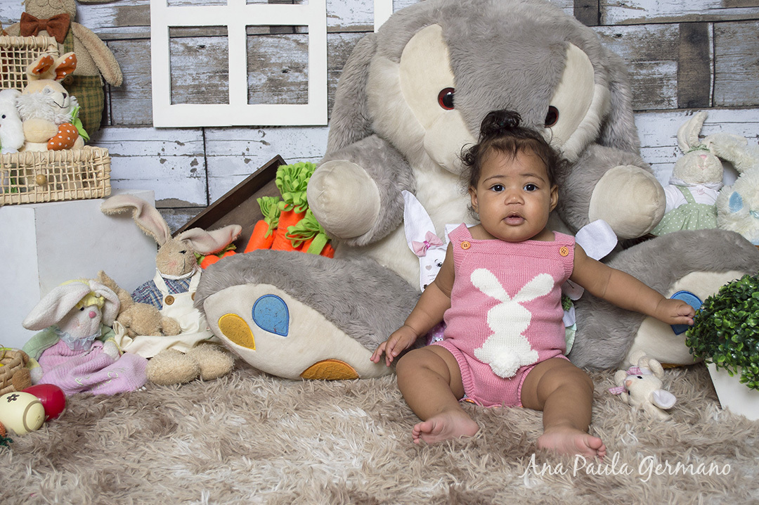 Acompanhamento primeiro ano - 7 meses - ensaio de páscoa