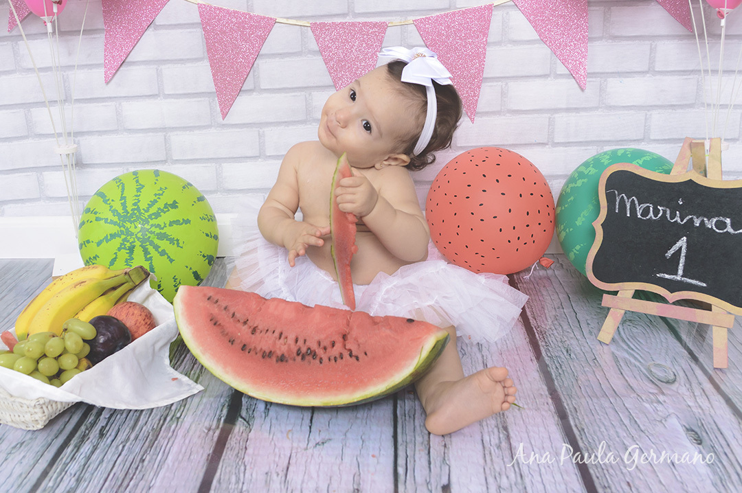 smash the fruit menina