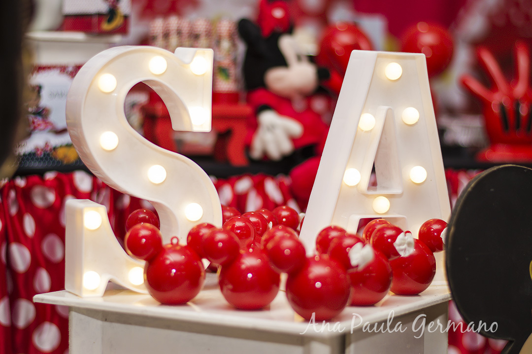 aniversário infantil minnie mouse