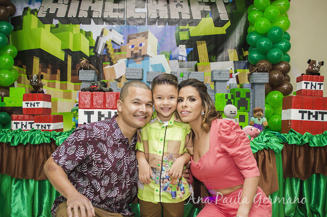 Aniversário infantil - Minecraft
