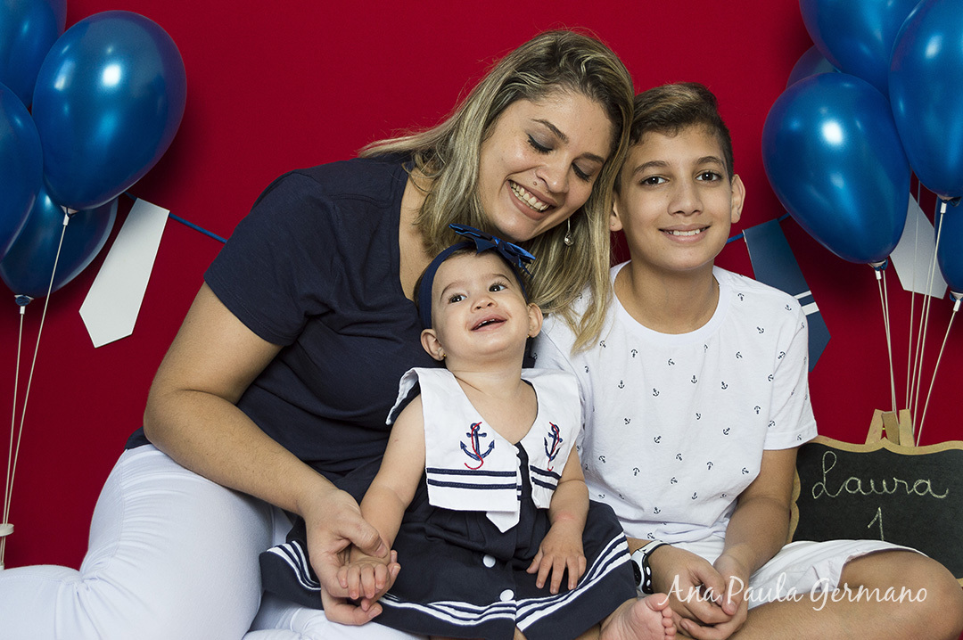 Smash the cake - marinheiro - menina