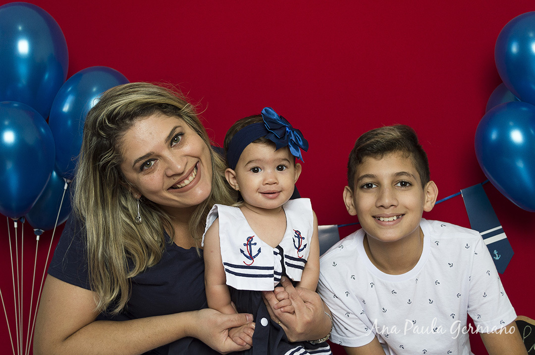 Smash the cake - marinheiro - menina