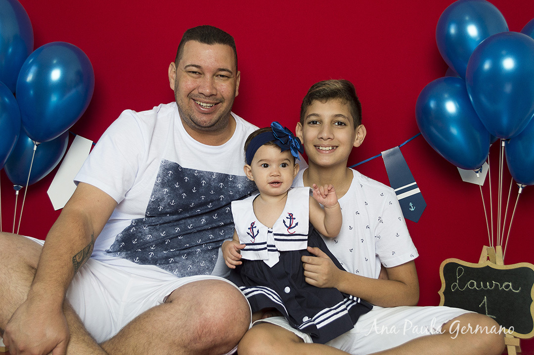 Smash the cake - marinheiro - menina