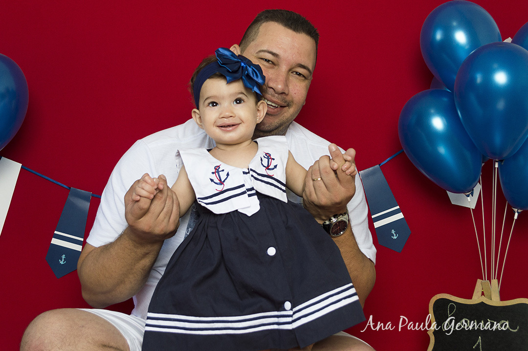 Smash the cake - marinheiro - menina