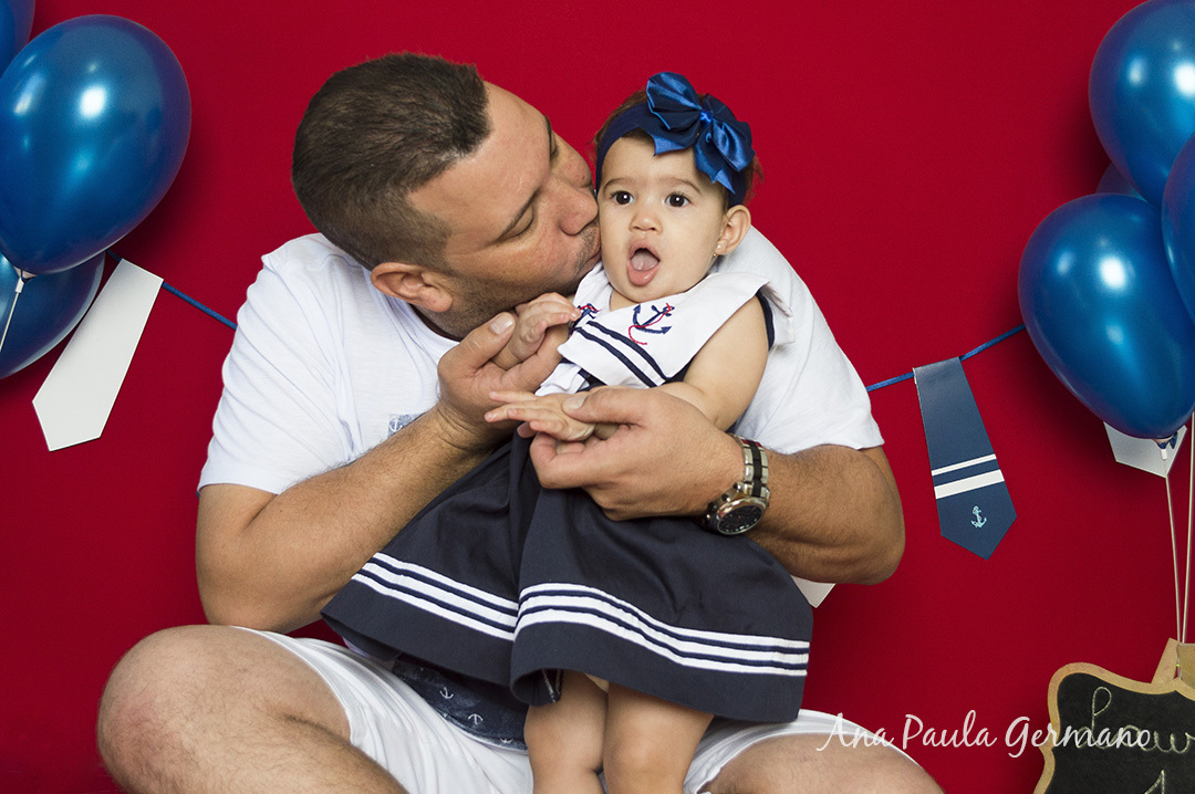 Smash the cake - marinheiro - menina