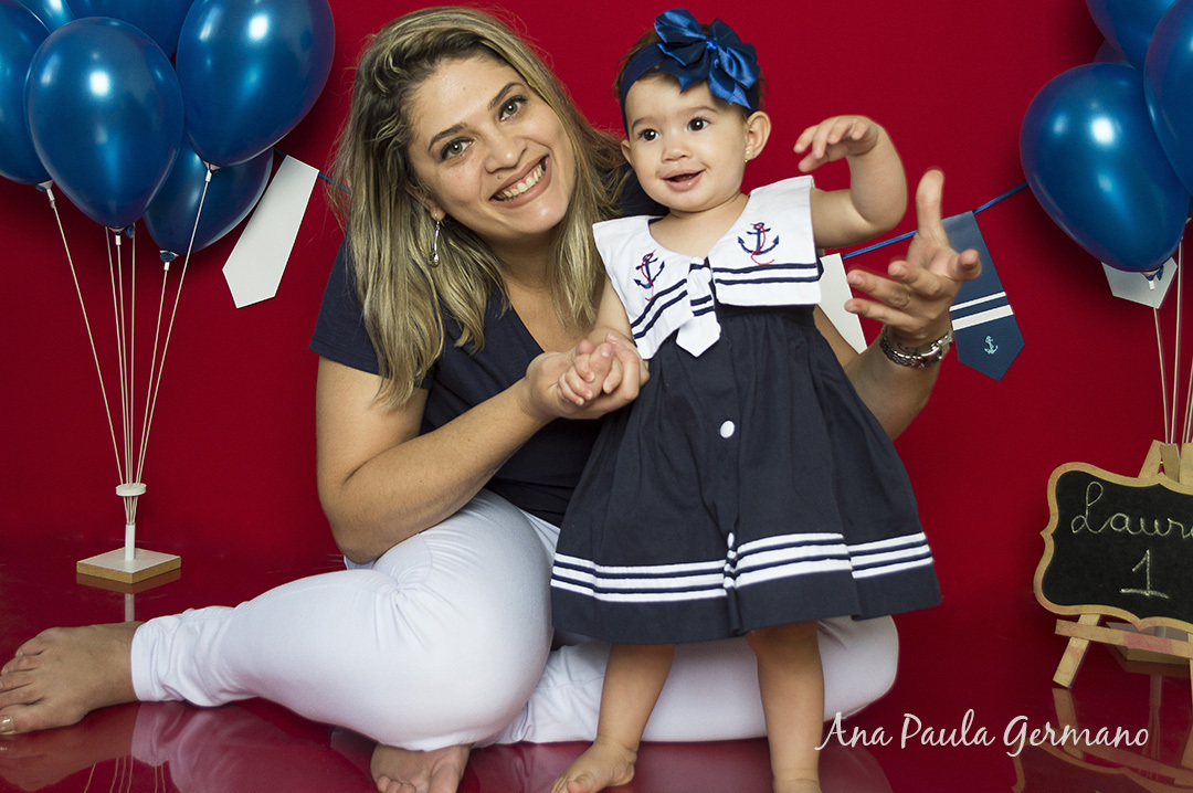 Smash the cake - marinheiro - menina