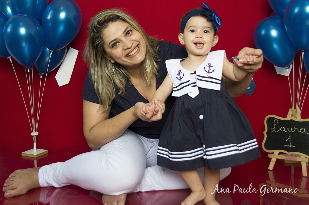 Smash the cake - marinheiro - menina