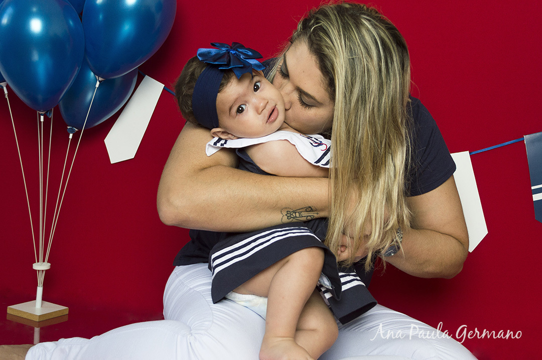 Smash the cake - marinheiro - menina