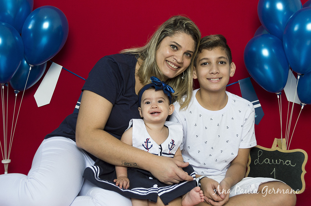 Smash the cake - marinheiro - menina