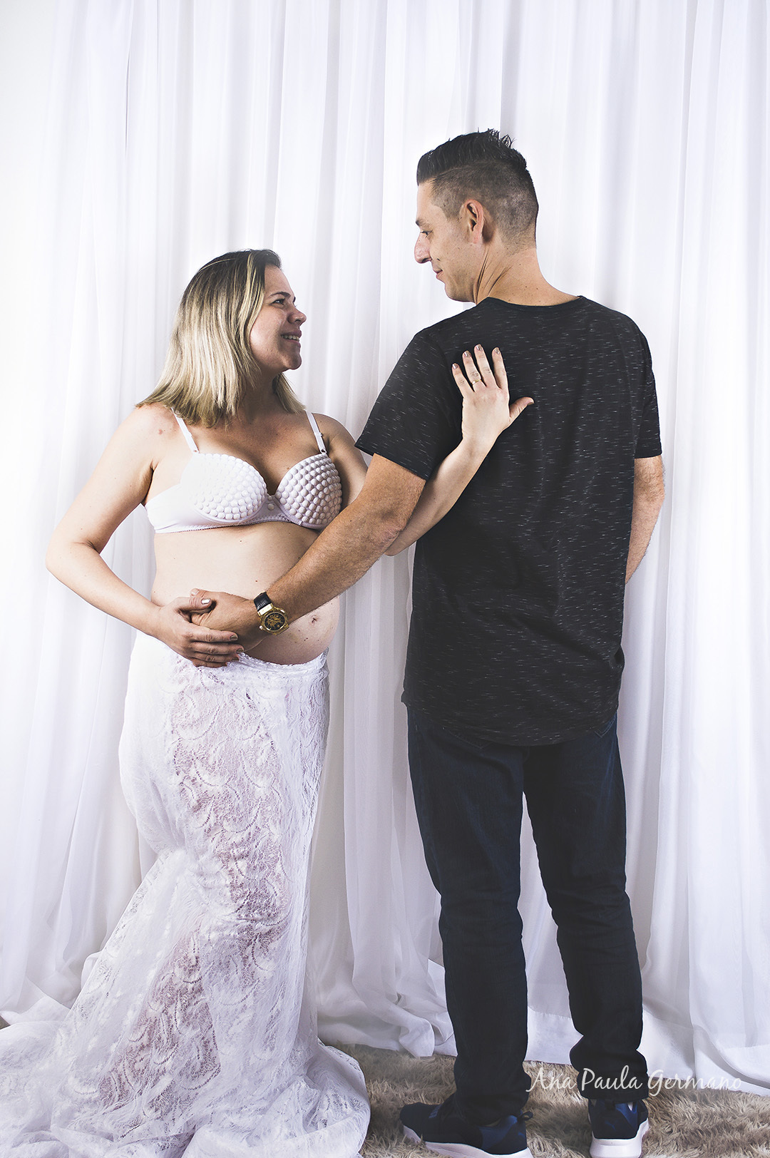 ensaio gestante estúdio