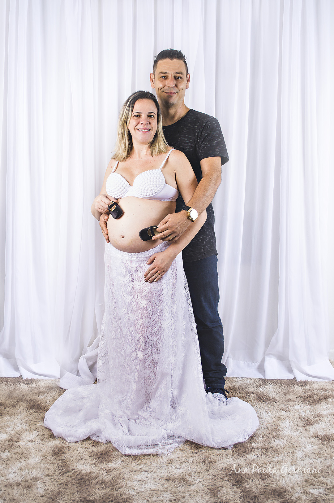 ensaio gestante estúdio