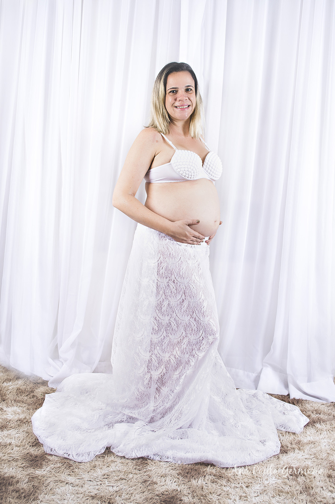 ensaio gestante estúdio