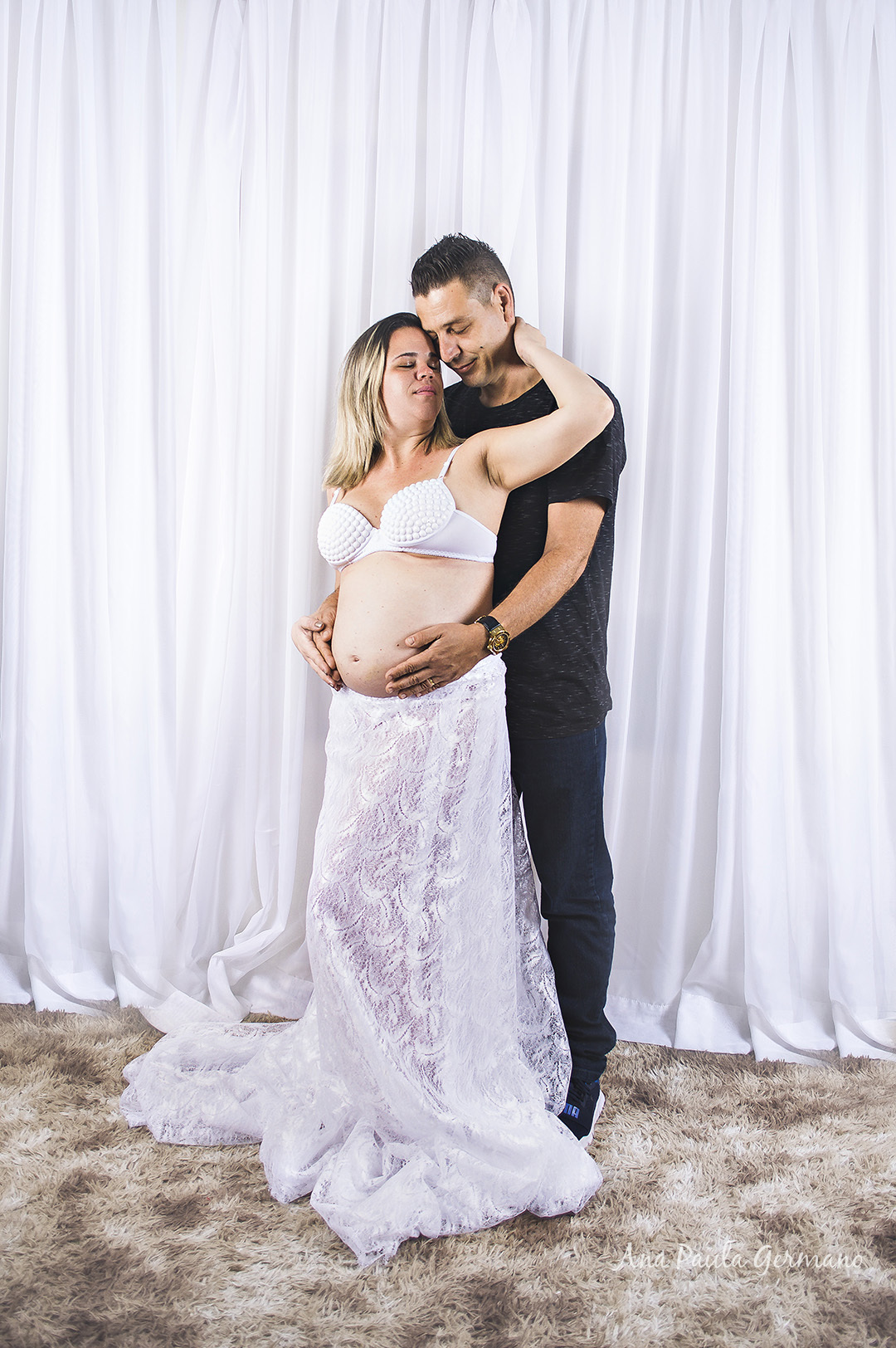 ensaio gestante estúdio