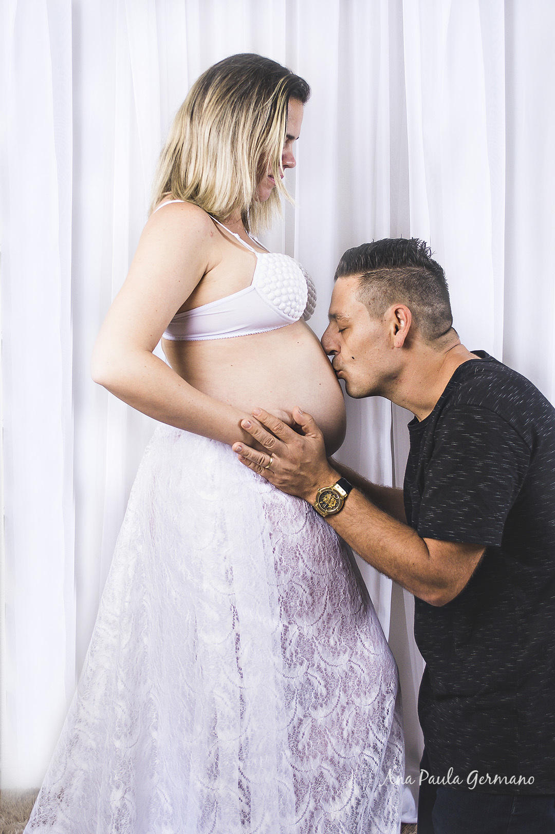 ensaio gestante estúdio