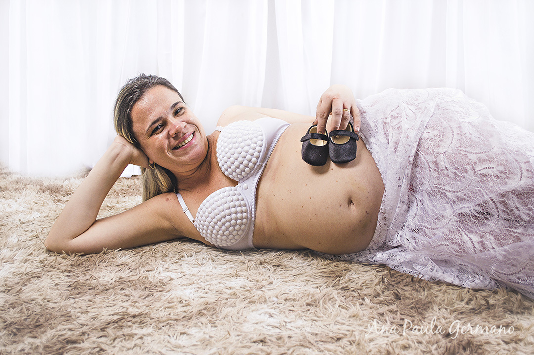 ensaio gestante estúdio