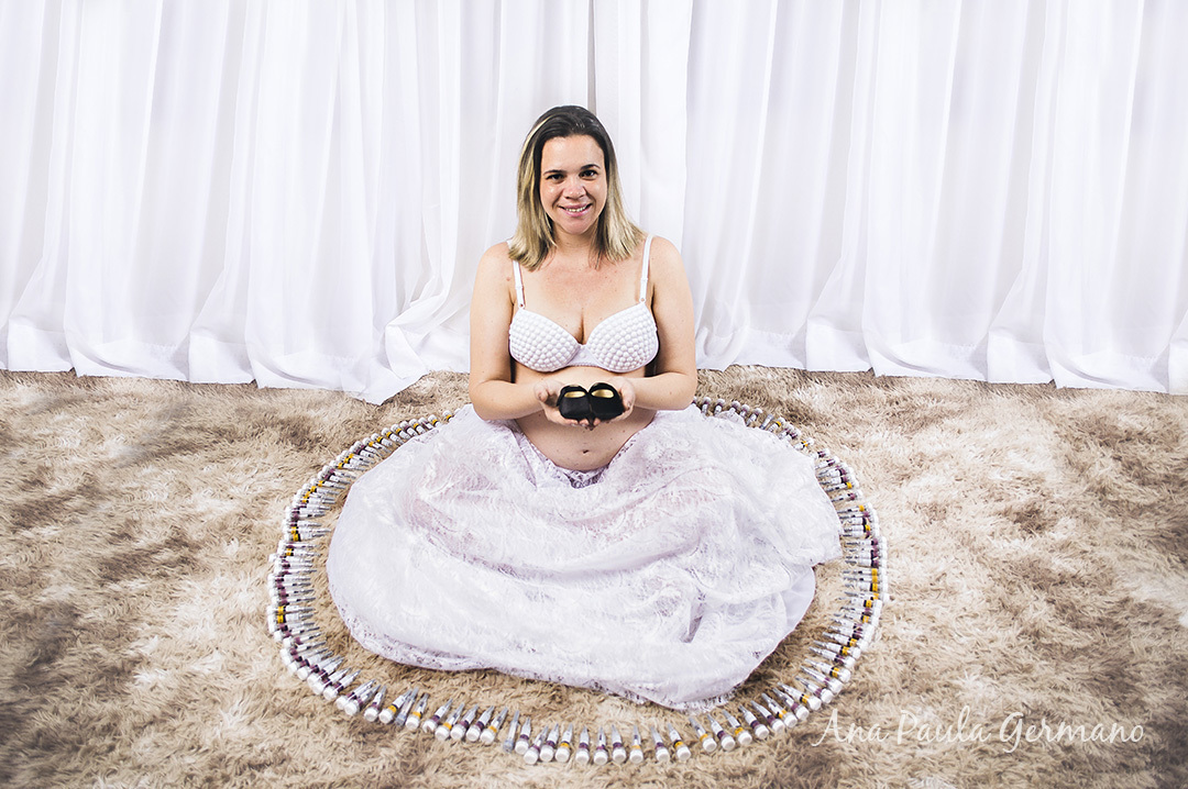 ensaio gestante estúdio