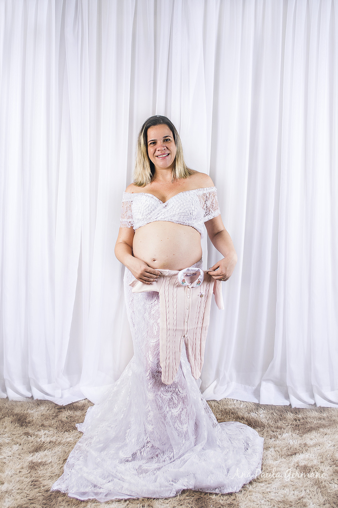 ensaio gestante estúdio