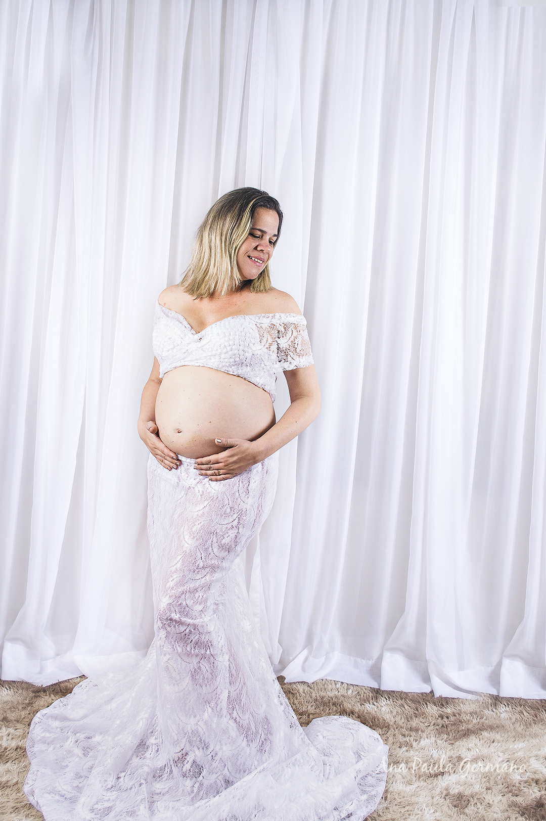 ensaio gestante estúdio