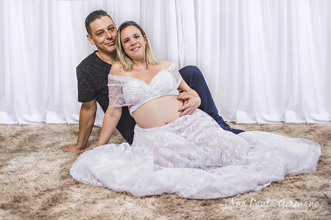 ensaio gestante estúdio