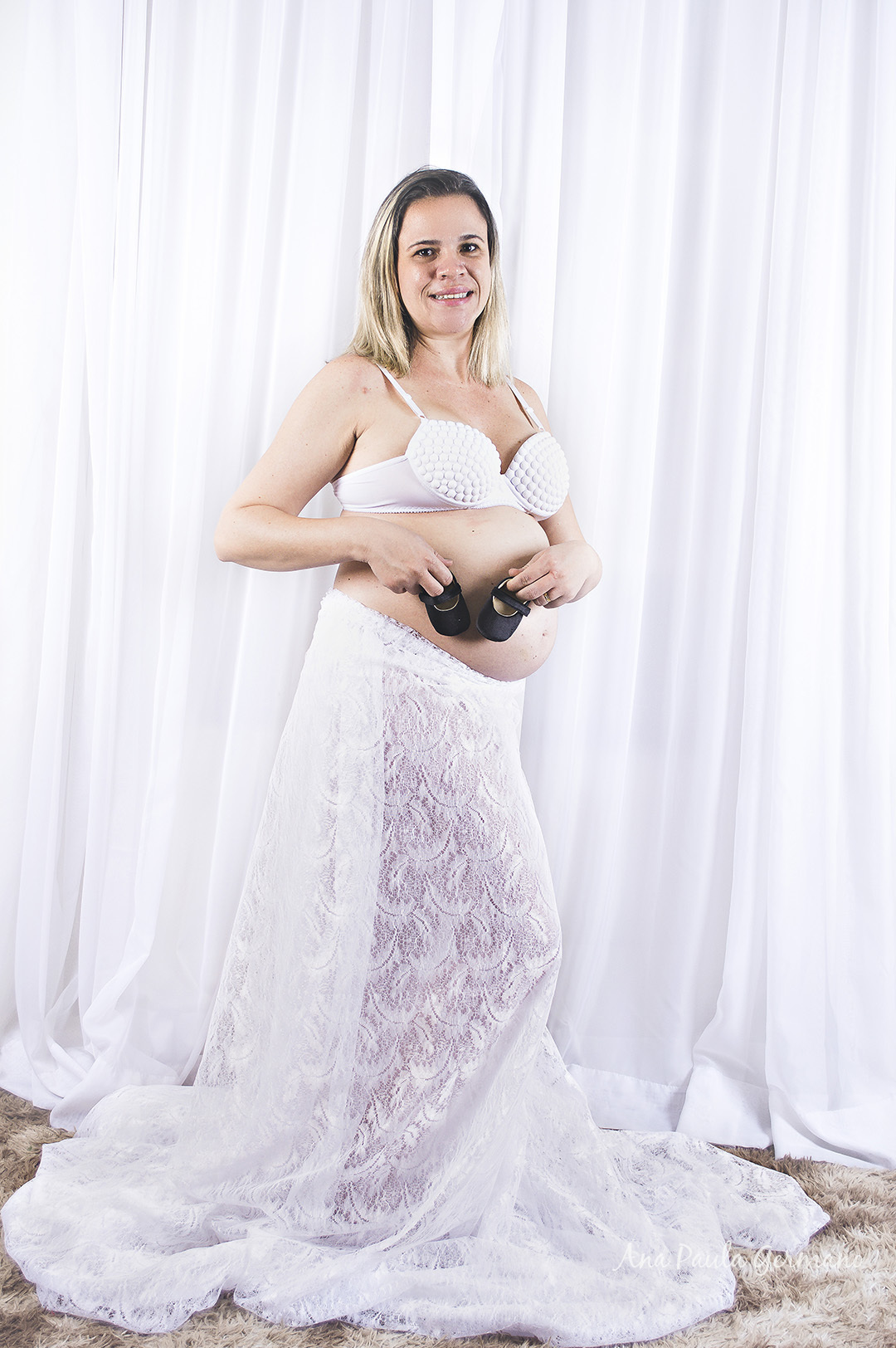 ensaio gestante estúdio