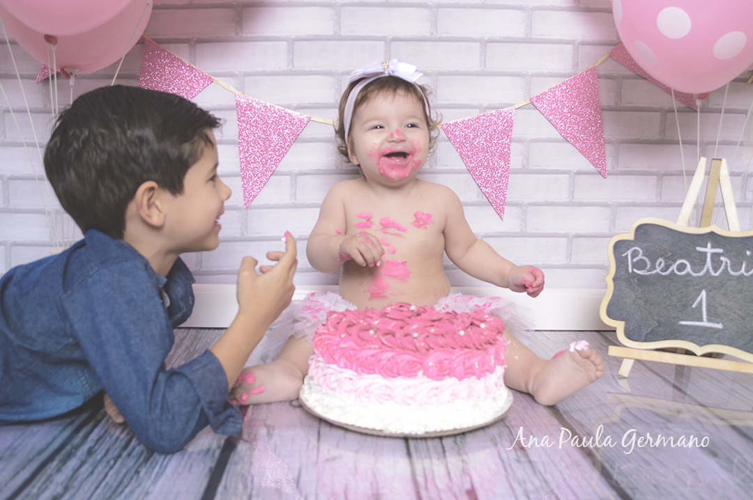 Smash the Cake Estúdio menina