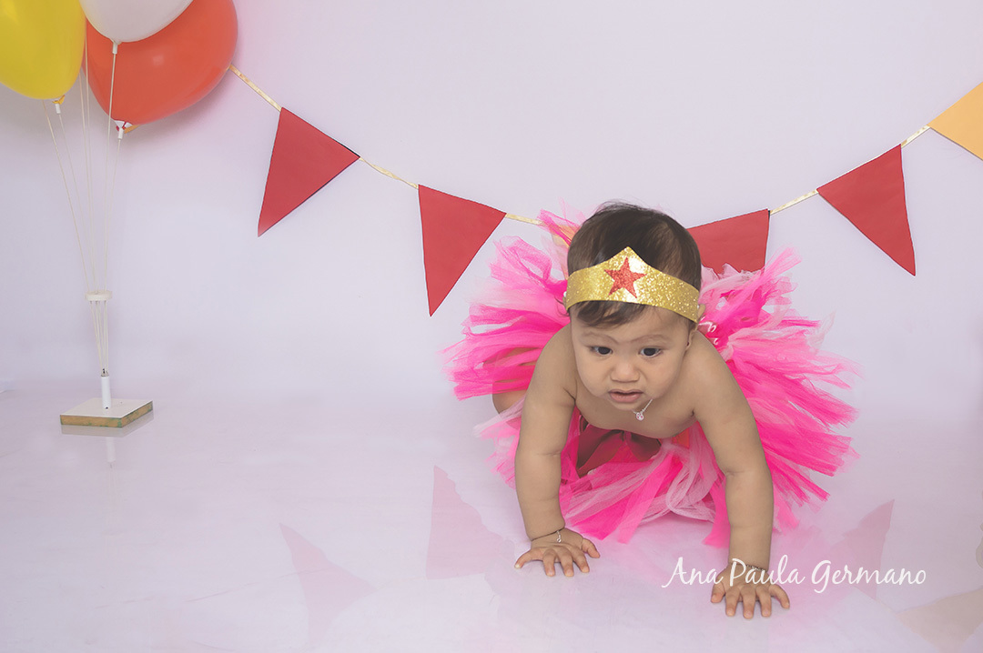 ensaio smash the cake: mulher maravilha 21